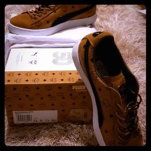 Mcm × puma suede shoes